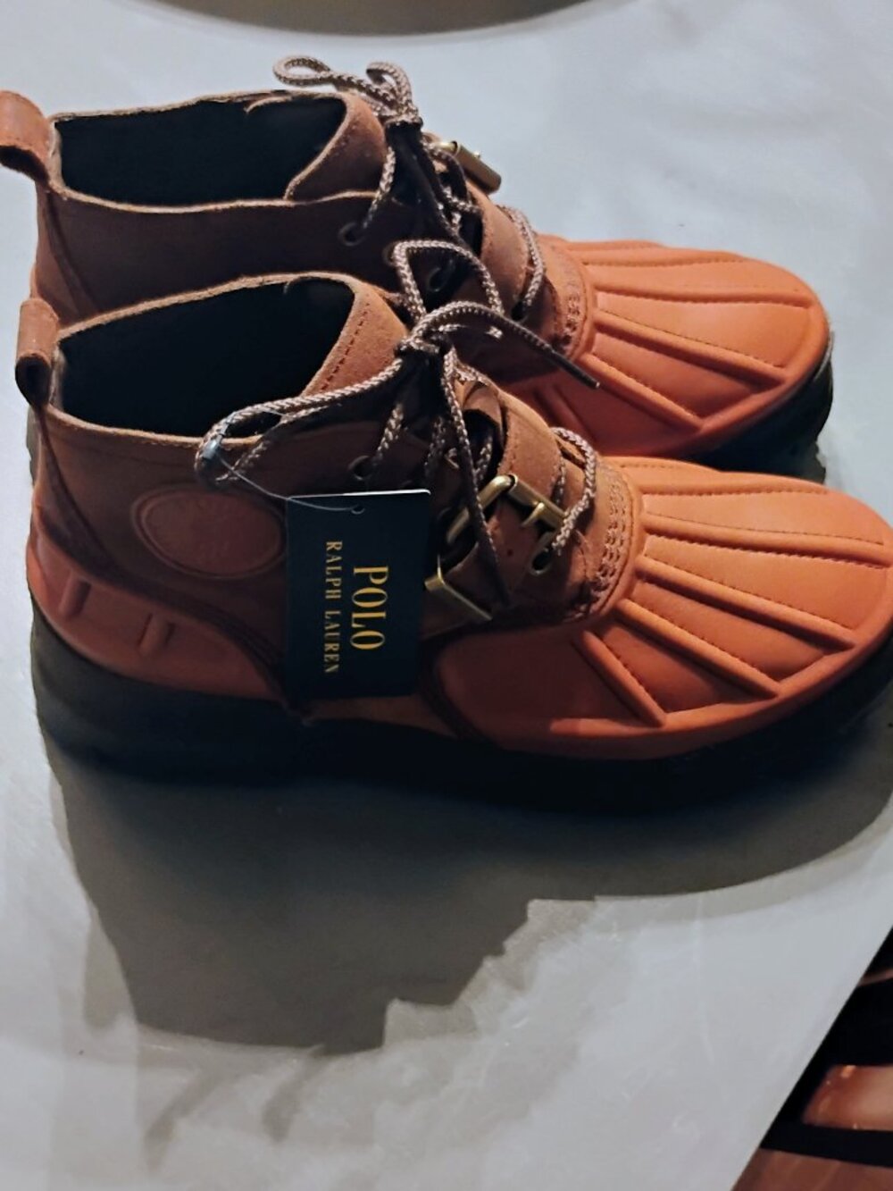 Polo Ralph Lauren HydroGuard Duck Boots New With Tags Men's Size 9D